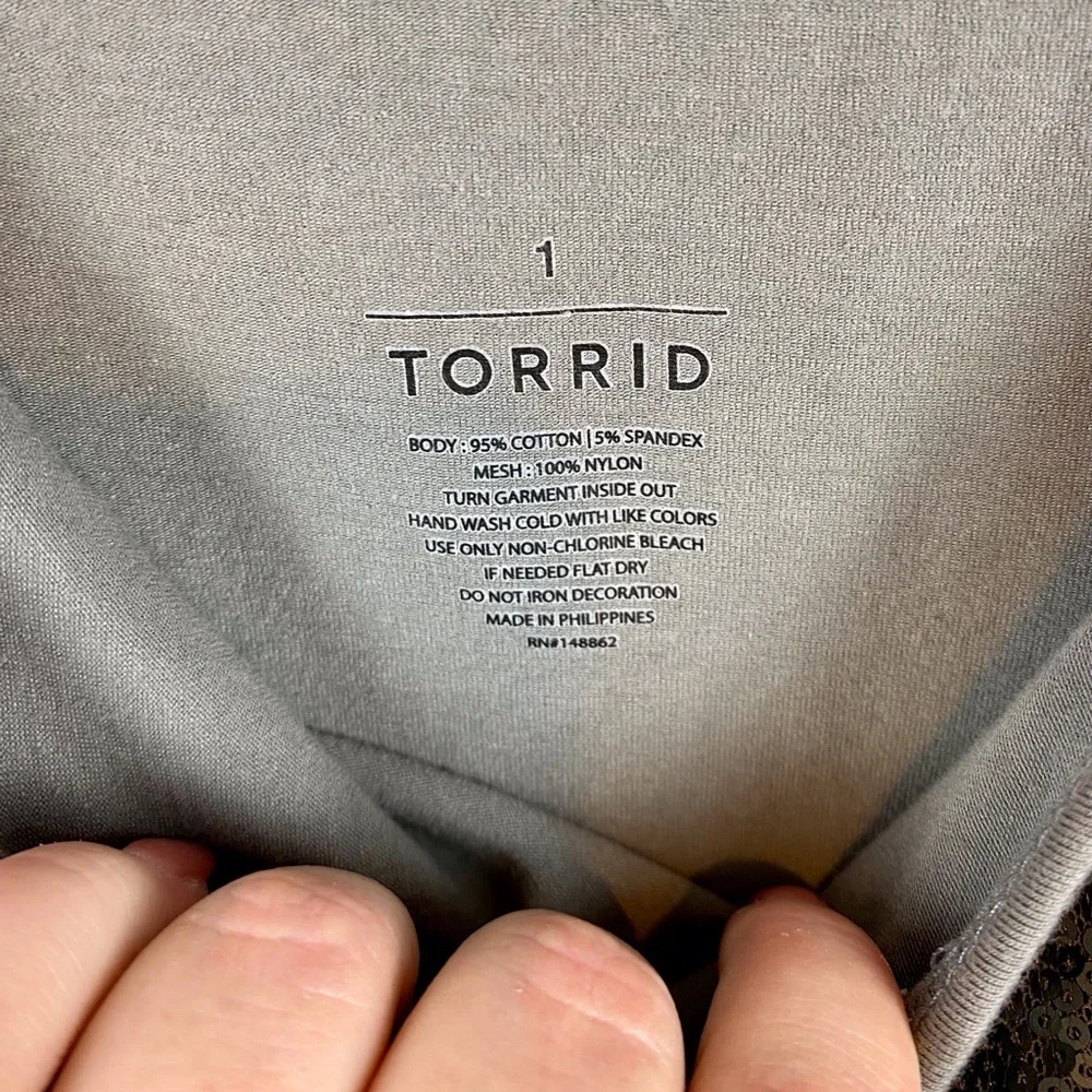 Torrid Sequin Front Foxy Cami in Green Size 1/14-16 Plus Size Fit. - Picture 6 of 12